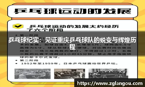 乒乓球纪实：见证重庆乒乓球队的蜕变与辉煌历程