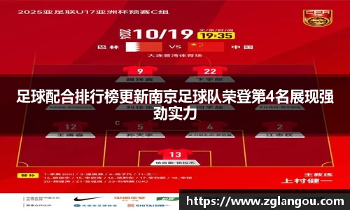 足球配合排行榜更新南京足球队荣登第4名展现强劲实力