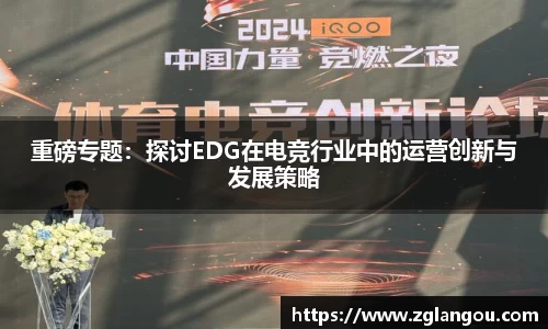 重磅专题：探讨EDG在电竞行业中的运营创新与发展策略