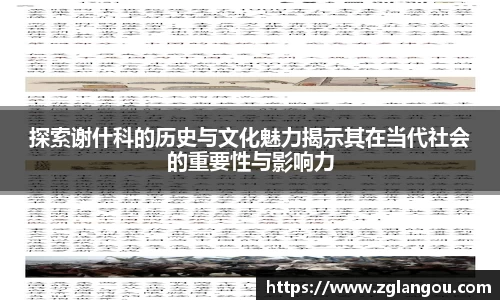 探索谢什科的历史与文化魅力揭示其在当代社会的重要性与影响力